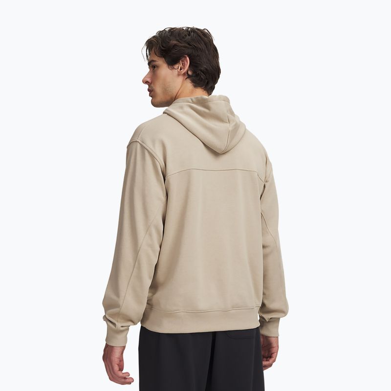 Кофта чоловіча Under Armour Rival LW Hoodie city khaki/black 2