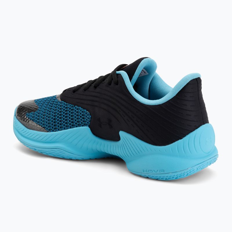 Кросівки баскетбольні Under Armour Curry Splash 26 black/blue blur/blaze orange 3