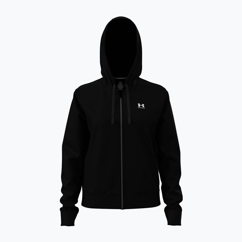 Кофта жіноча Under Armour Sport Terry FZ black/white 5