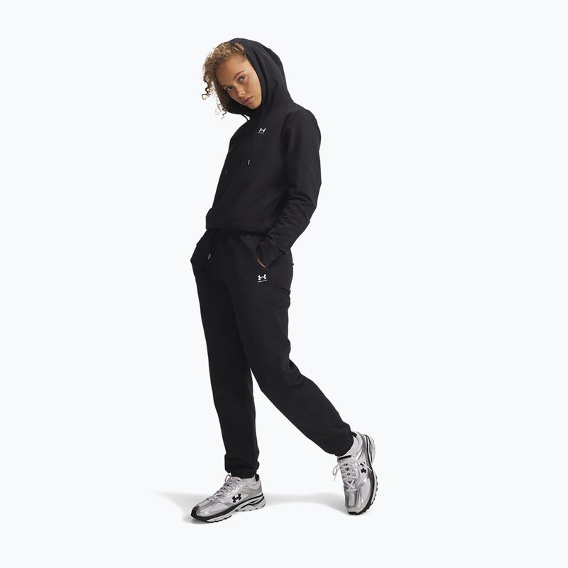 Штани жіночі Under Armour Sport Terry Jogger black/white 2