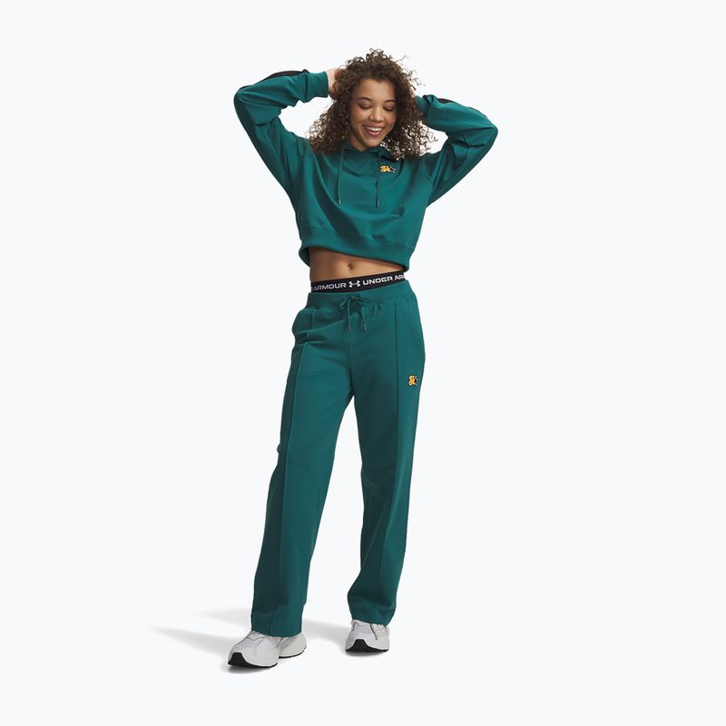 Штани жіночі Under Armour Sport Terry Trend rack green/black 2