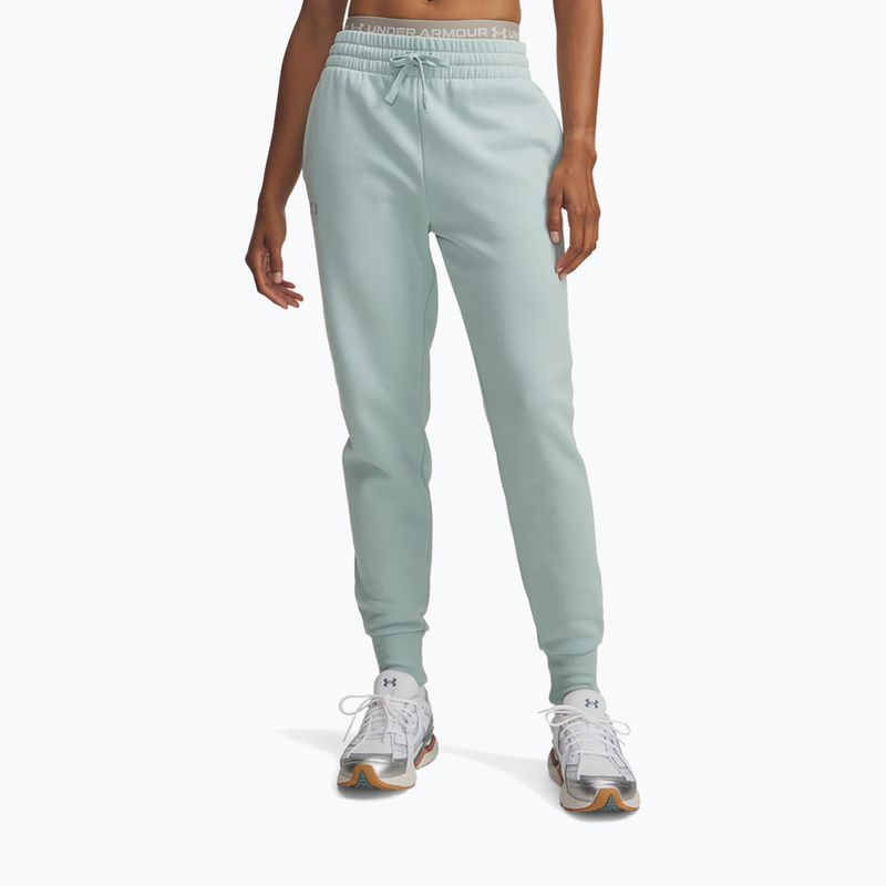 Штани жіночі Under Armour Rival Fleece Joggers enamel blue/white
