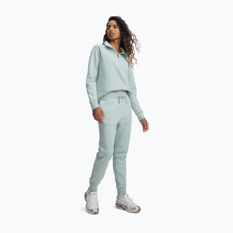Штани жіночі Under Armour Rival Fleece Joggers enamel blue/white 2