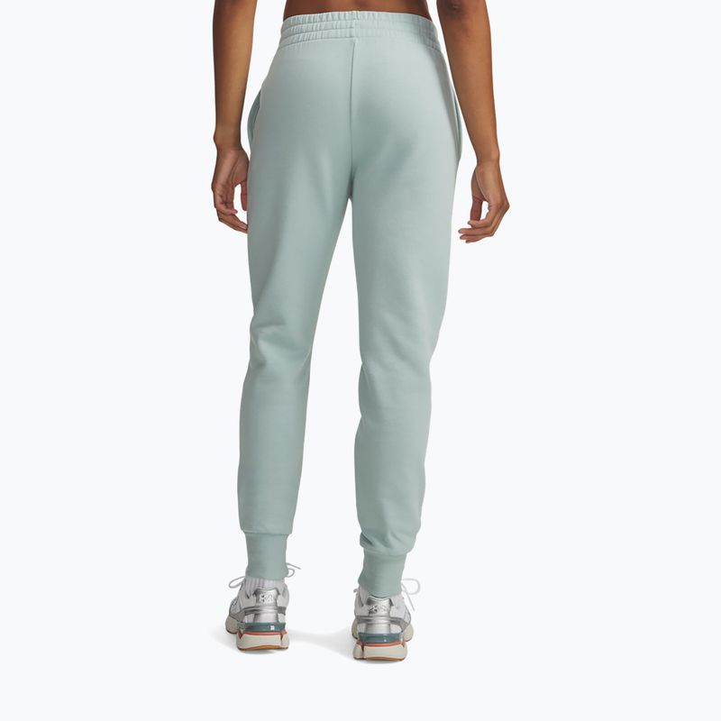 Штани жіночі Under Armour Rival Fleece Joggers enamel blue/white 3