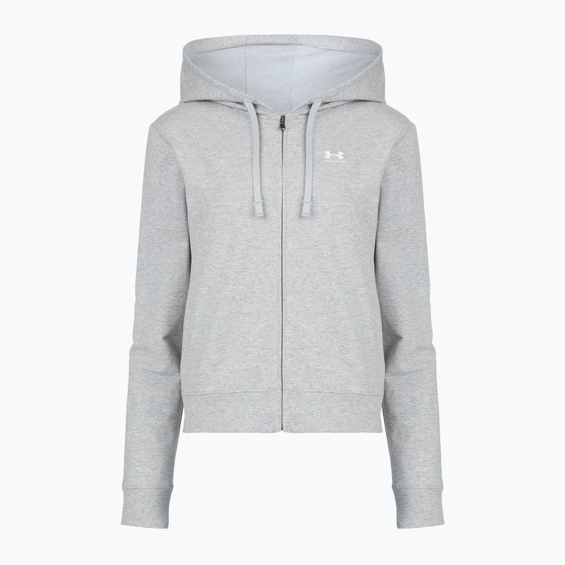 Кофта жіноча Under Armour Sport Terry FZ mod gray light heather/white