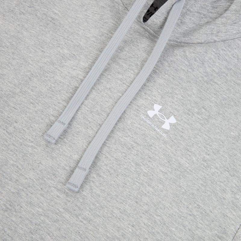 Кофта жіноча Under Armour Sport Terry Hoodie mod gray light heather/white 4
