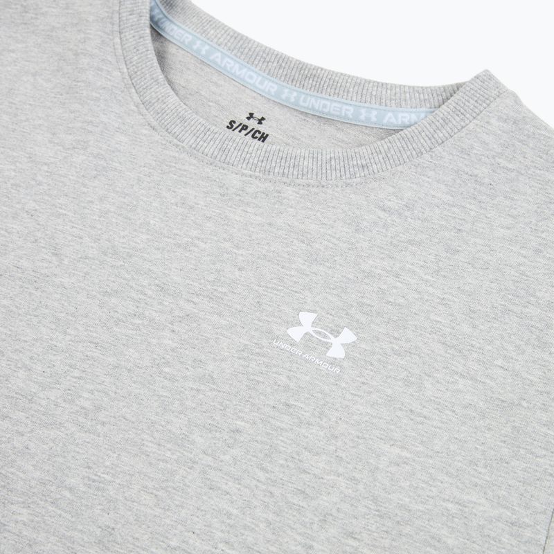 Кофта жіноча Under Armour Sport Terry Crew mod gray light heather/white 3
