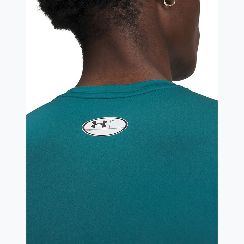 Футболка для тренувань чоловіча Under Armour HG Armour Comp rack green/white 3