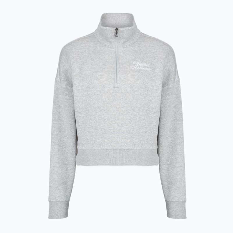Кофта жіноча Under Armour Rival Fleece Script HZ mod gray light heather/white