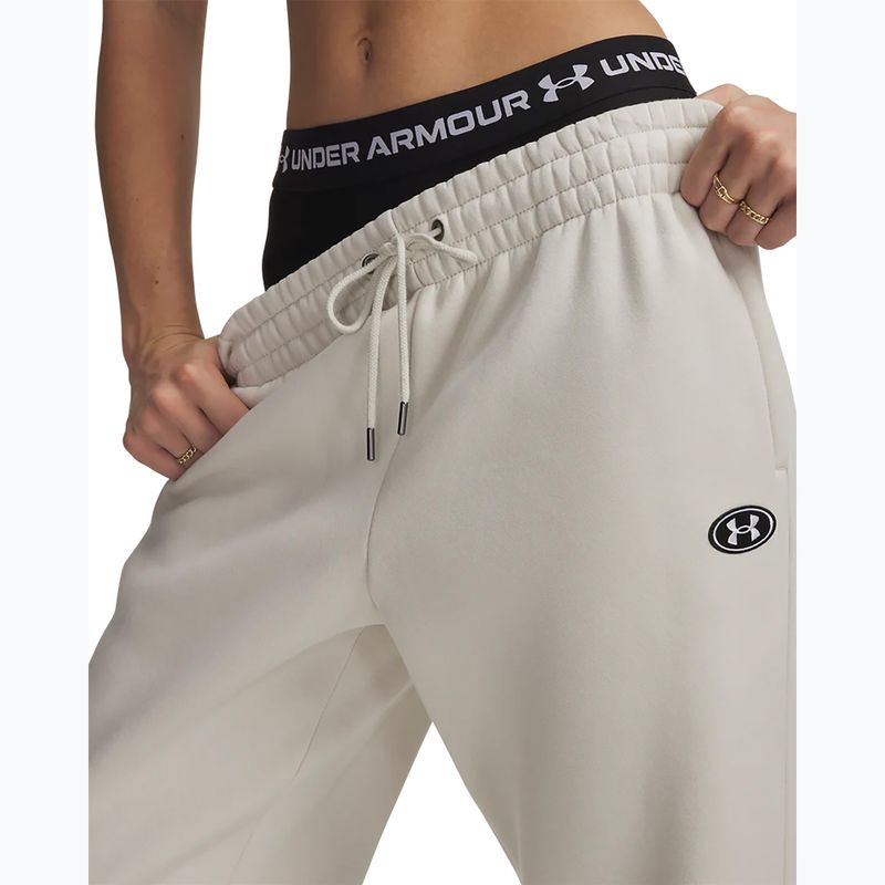 Штани жіночі Under Armour Icon Fleece Nov Jogger summit white/white 4