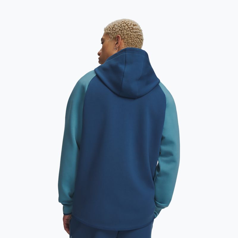 Кофта чоловіча Under Armour Unstoppable Fleece Full Zip HD wham blue/boundless blue/black 2