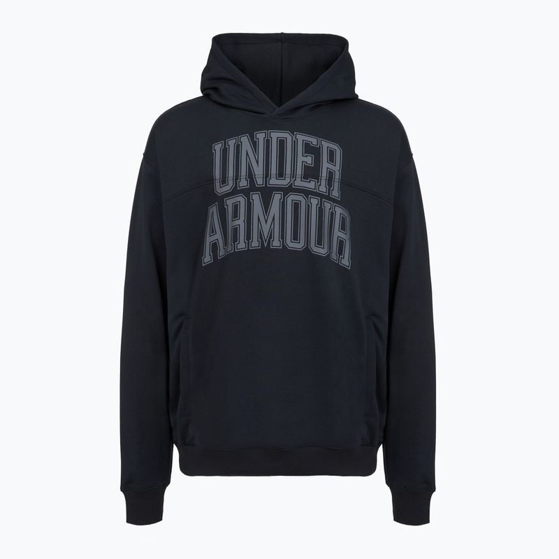 Кофта чоловіча Under Armour Rival LW Graphic Hoodie black/black 4