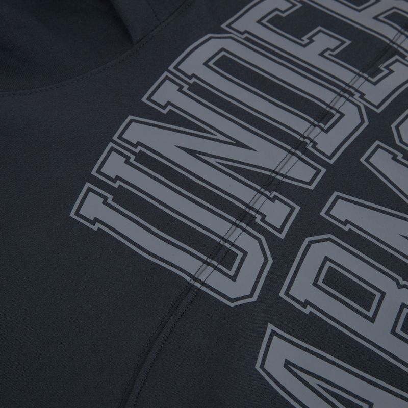 Кофта чоловіча Under Armour Rival LW Graphic Hoodie black/black 6