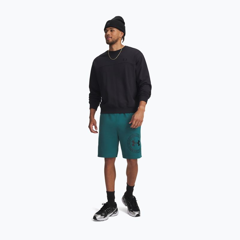 Шорти для тренувань чоловічі Under Armour Rival LW Graphic rack green/black 2