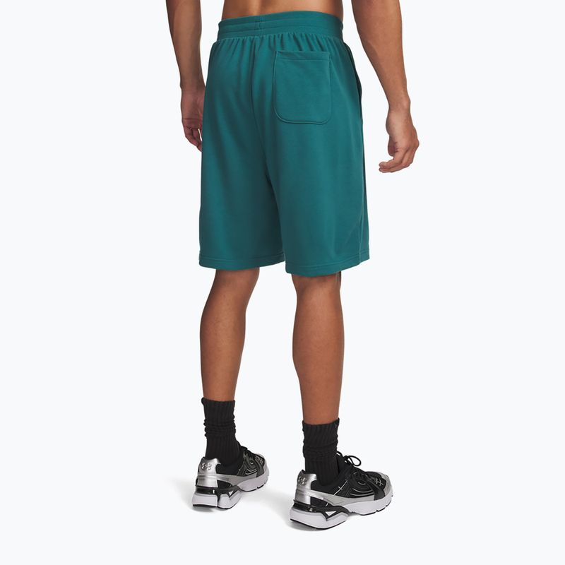 Шорти для тренувань чоловічі Under Armour Rival LW Graphic rack green/black 3