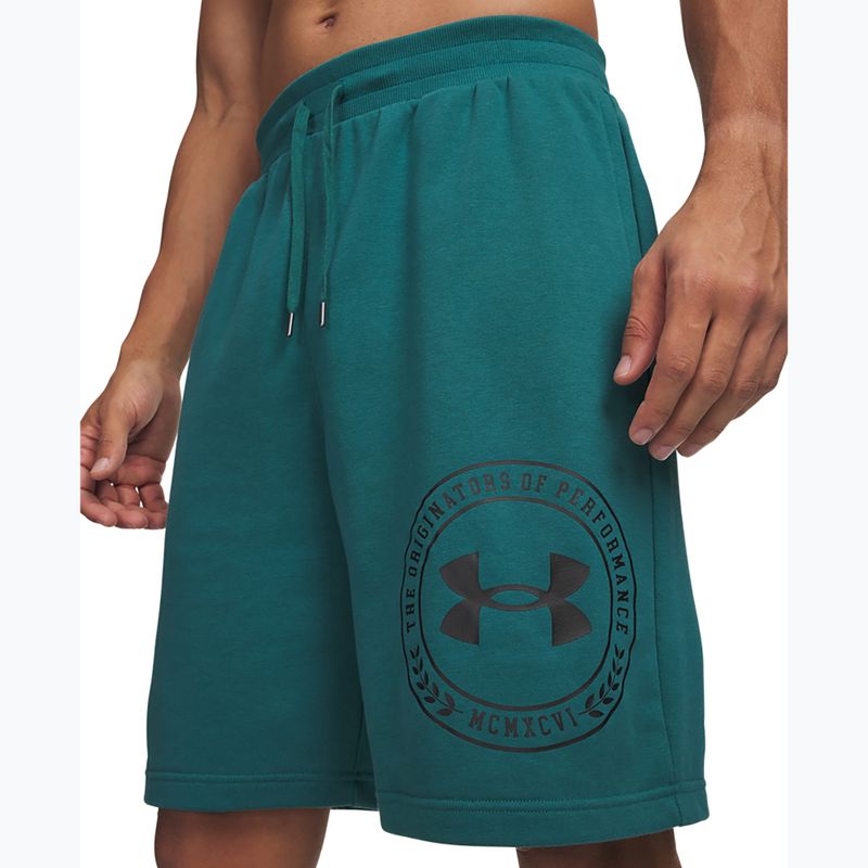 Шорти для тренувань чоловічі Under Armour Rival LW Graphic rack green/black 4