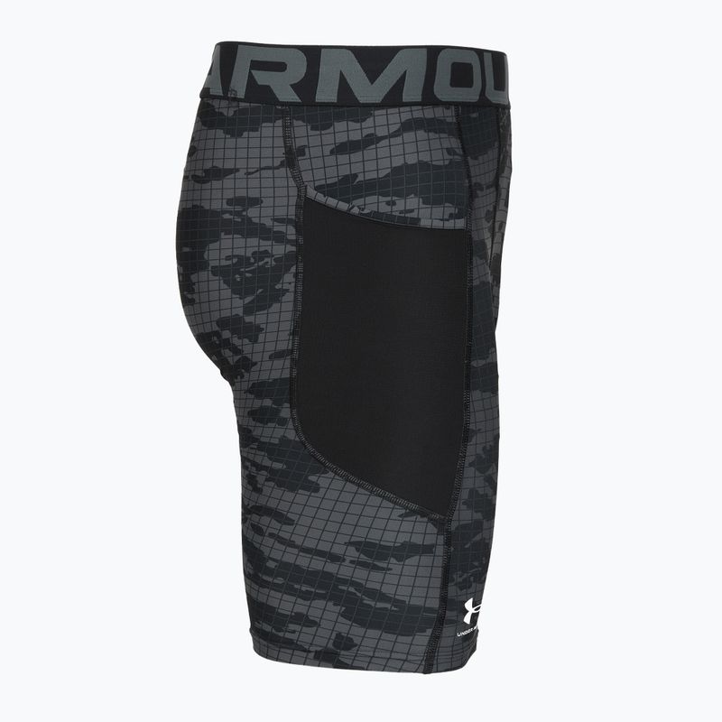 Шорти для тренувань чоловічі Under Armour HG Printed Long Short black/castlerock/white 3