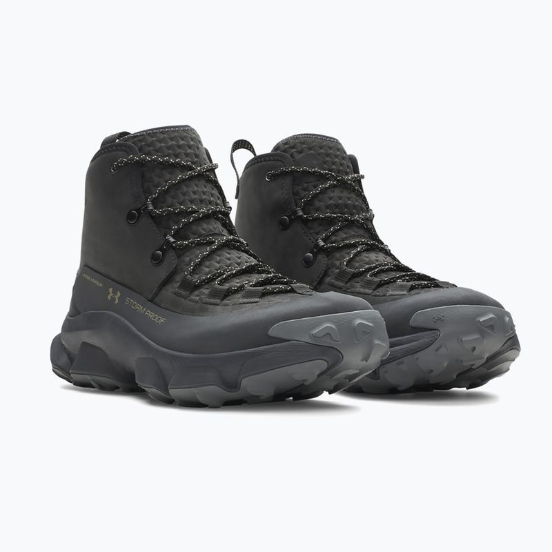 Взуття трекінгове чоловіче Under Armour Charged Expanse Mid LTHR WP Black/Anthracite/Bayou 2