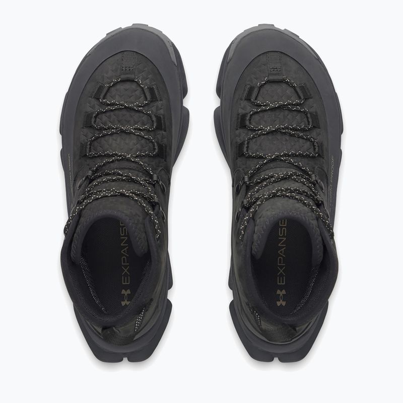 Взуття трекінгове чоловіче Under Armour Charged Expanse Mid LTHR WP Black/Anthracite/Bayou 3