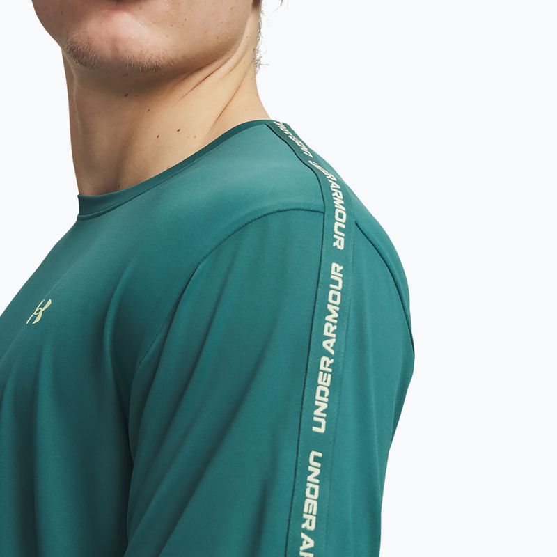 Футболка для тренувань чоловіча Under Armour Tech Taping rack green/fade green 3