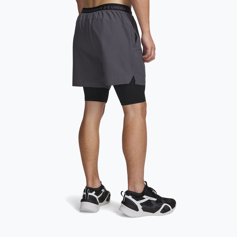 Шорти для тренувань чоловічі Under Armour Vanish Woven 2.0 2IN1 Shorts castlerock/black 3