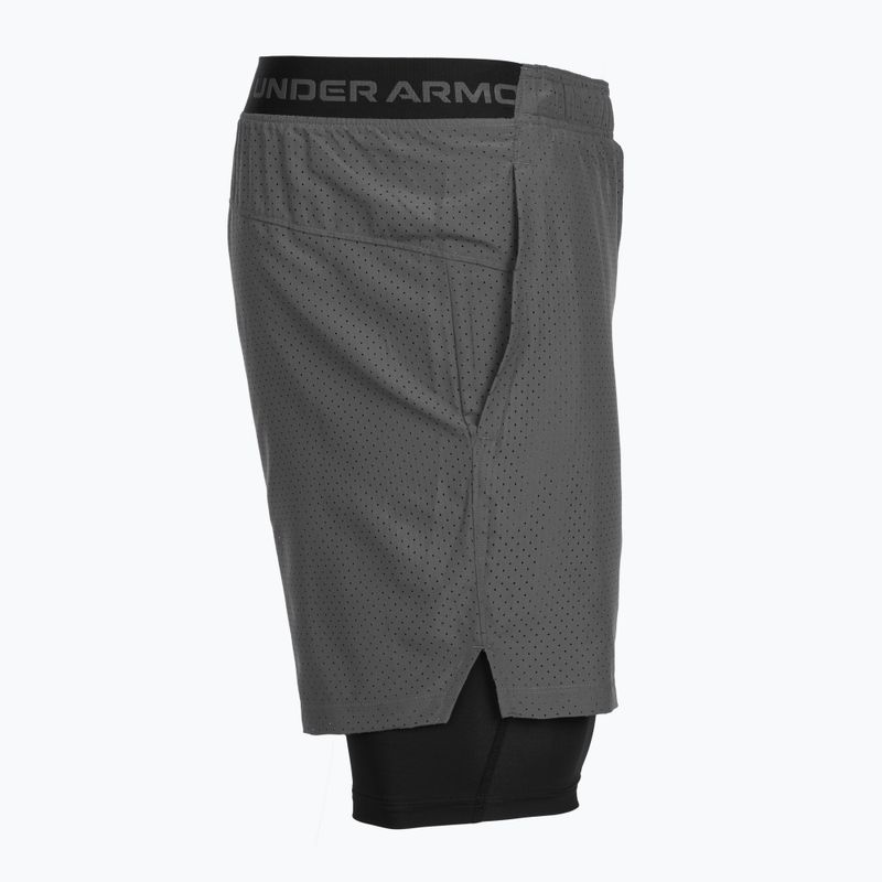 Шорти для тренувань чоловічі Under Armour Vanish Woven 2.0 2IN1 Shorts castlerock/black 7