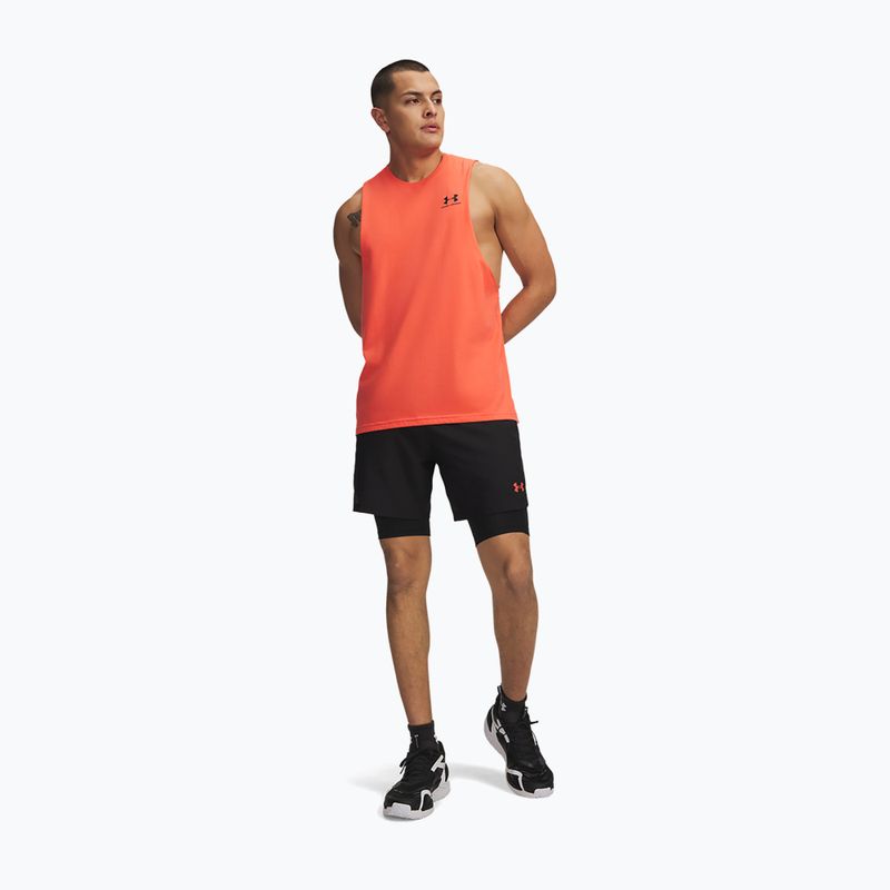 Шорти для тренувань чоловічі Under Armour Vanish Woven 2.0 2IN1 Shorts ultimate black/venom red/venom red 2