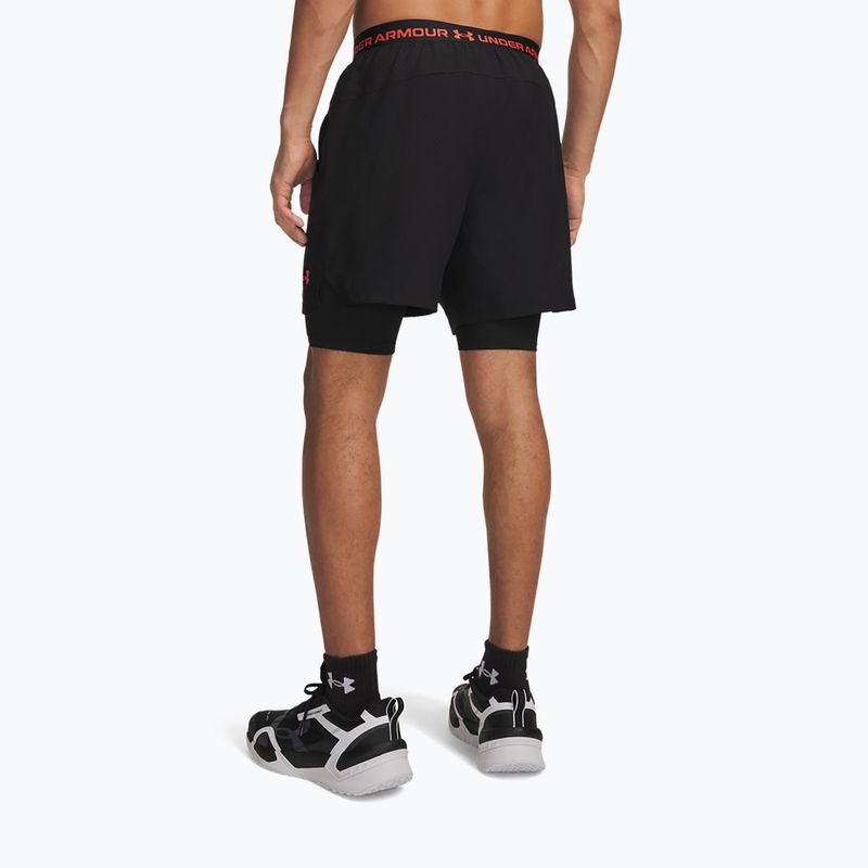 Шорти для тренувань чоловічі Under Armour Vanish Woven 2.0 2IN1 Shorts ultimate black/venom red/venom red 3