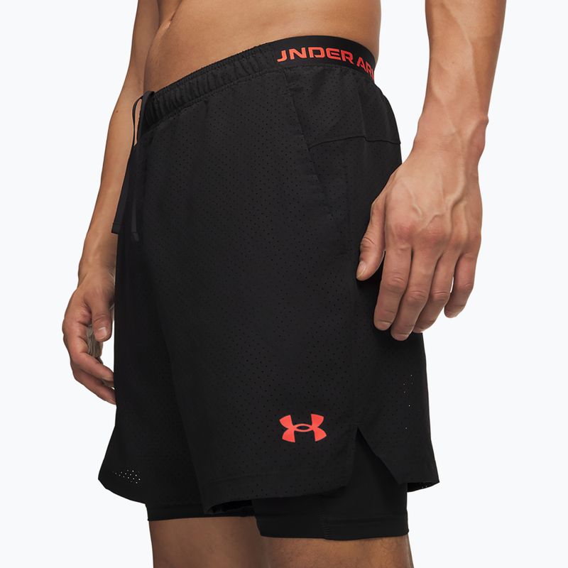 Шорти для тренувань чоловічі Under Armour Vanish Woven 2.0 2IN1 Shorts ultimate black/venom red/venom red 4