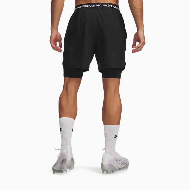 Шорти для тренувань чоловічі Under Armour Vanish Woven 2.0 2IN1 Shorts black/white 3