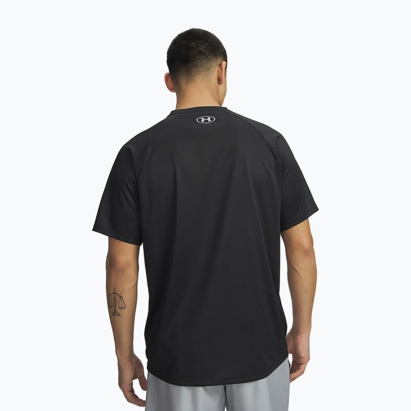 Футболка для тренувань чоловіча Under Armour Tech Graphic Tee black/mod gray 2