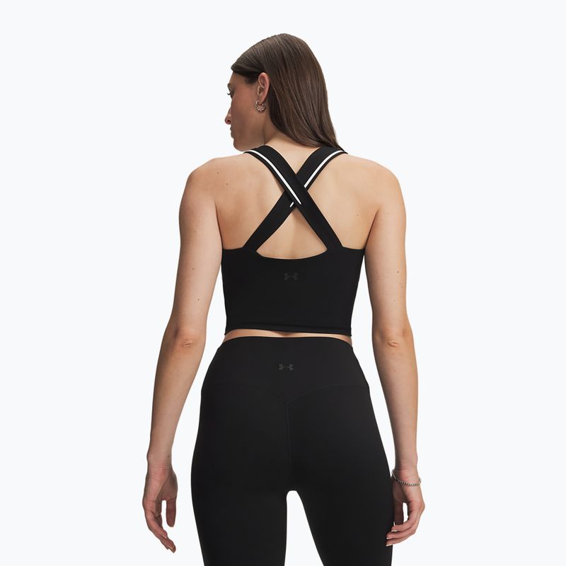 Футболка для тренувань жіноча Under Armour Meridian Contour Tank ultimate black/white/ultimate black 2