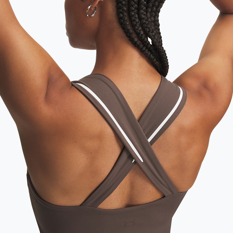 Футболка для тренувань жіноча Under Armour Meridian Contour Tank peppercorn/white/peppercorn 3
