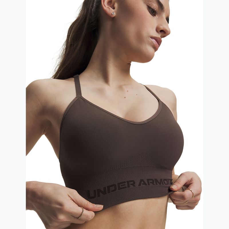 Бюстгальтер для тренувань Under Armour Vanish Seamless Low peppercorn/kona brown 3