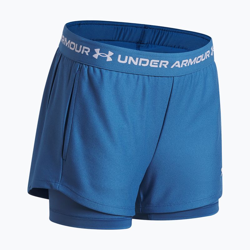Шорти для тренувань дитячі Under Armour UA Tech Play Up 2IN1 Shorts aegean blue/white 3