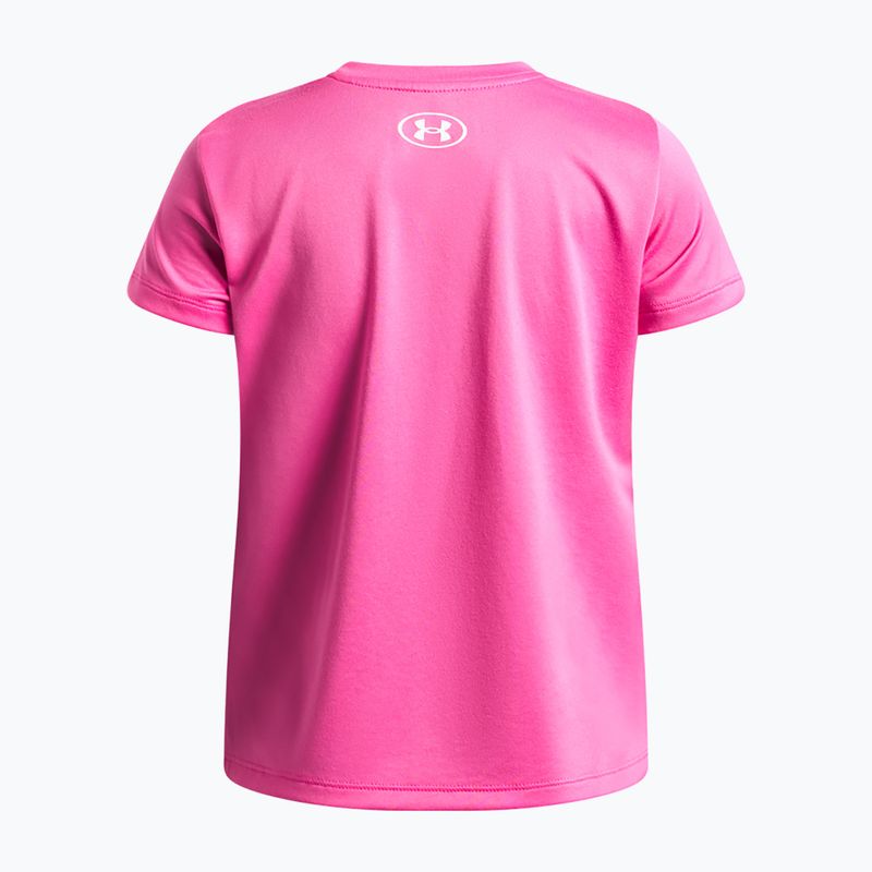 Футболка для тренувань дитяча Under Armour Tech SSC SS pink frenzy/white 2