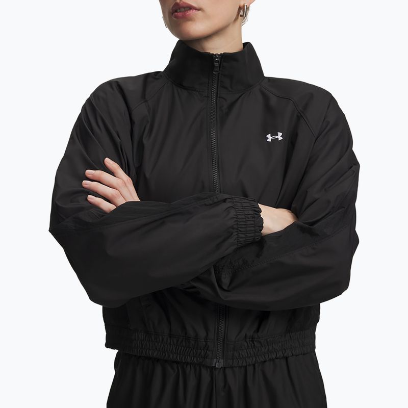 Куртка для тренувань жіноча Under Armour Rival Woven Jacket ultimate black/white 3
