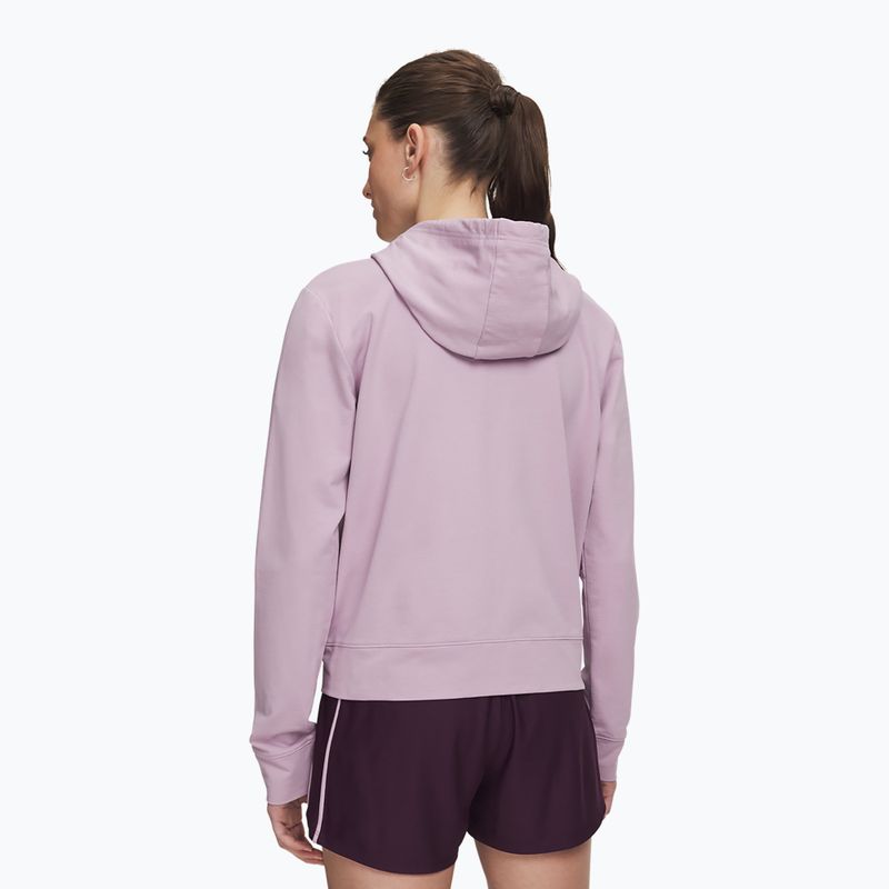Кофта жіноча Under Armour Sport Terry FZ mauve pink/white 2