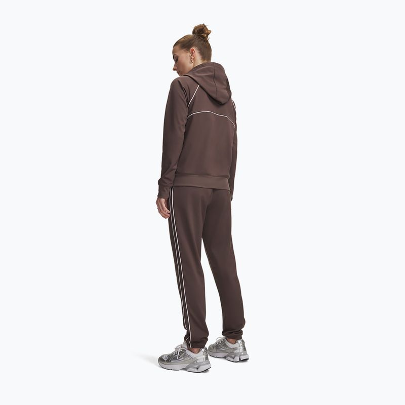 Спортивний костюм жіночий Under Armour Rival Tricot Tracksuit HD peppercorn/white 2