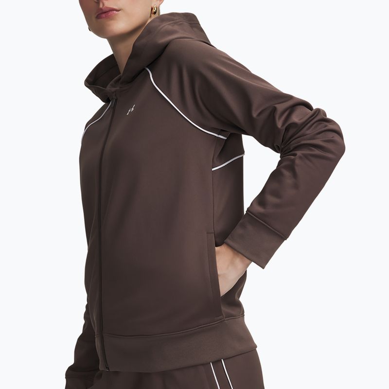 Спортивний костюм жіночий Under Armour Rival Tricot Tracksuit HD peppercorn/white 3