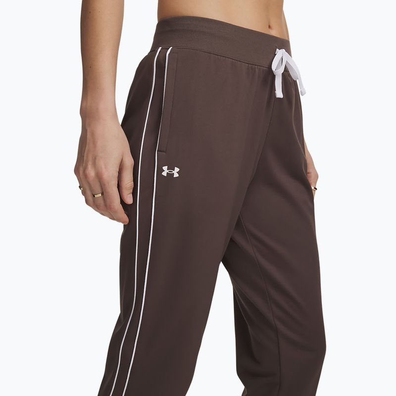 Спортивний костюм жіночий Under Armour Rival Tricot Tracksuit HD peppercorn/white 4