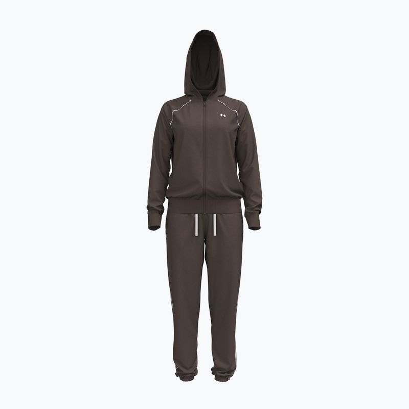Спортивний костюм жіночий Under Armour Rival Tricot Tracksuit HD peppercorn/white 5