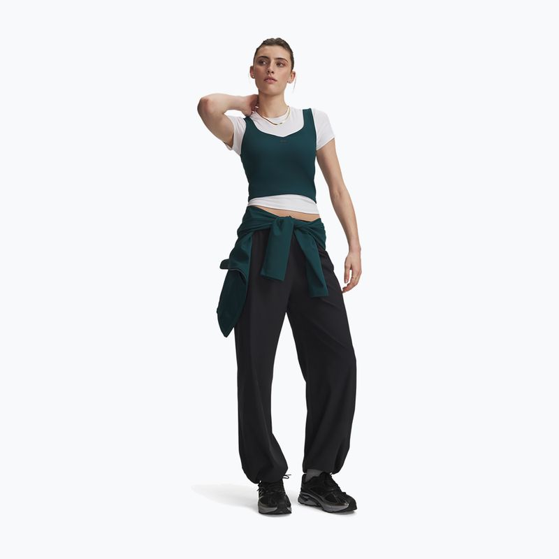 Штани для тренувань жіночі Under Armour Rival Woven Core Pants black/white 2