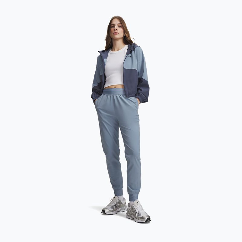 Штани для тренувань жіночі Under Armour Sport High Rise Woven Pant blue wind/black 2