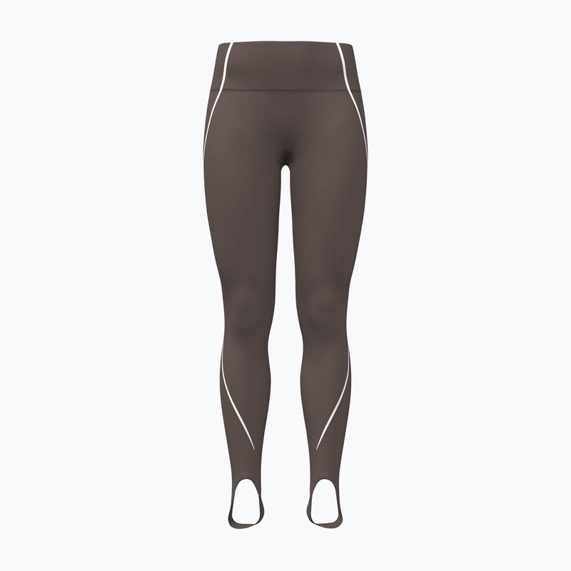 Легінси для тренувань жіночі Under Armour Meridian Contour Stirrup Leggings peppercorn/white/peppercorn