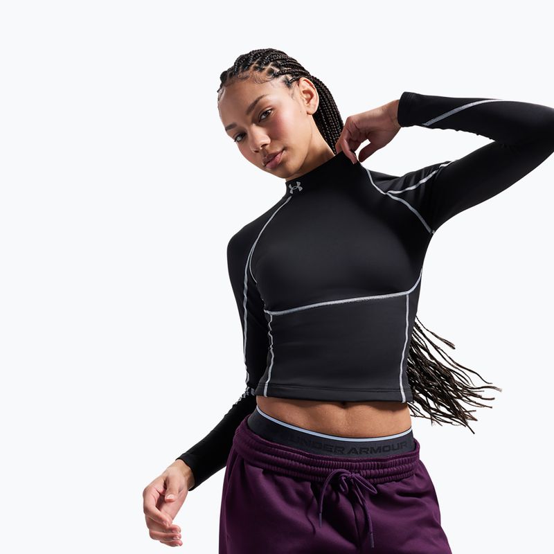 Лонгслів для тренувань жіночий Under Armour ColdGear Elite Mock ultimate black/reflective