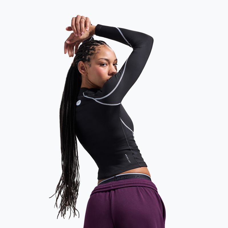 Лонгслів для тренувань жіночий Under Armour ColdGear Elite Mock ultimate black/reflective 4