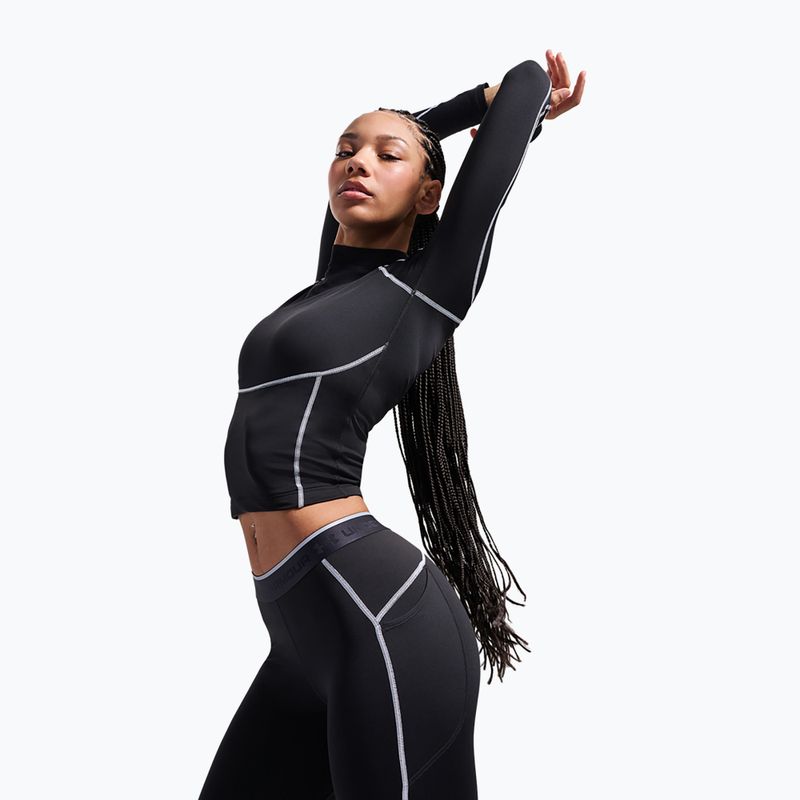 Лонгслів для тренувань жіночий Under Armour ColdGear Elite Mock ultimate black/reflective 5