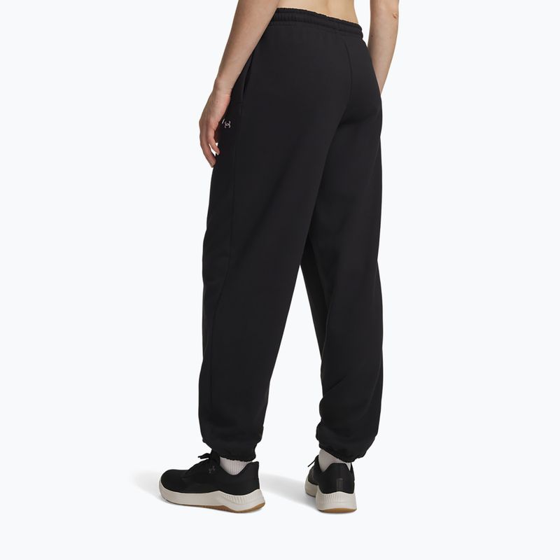Штани жіночі Under Armour Icon Fleece Gym Pant ultimate black/white 3