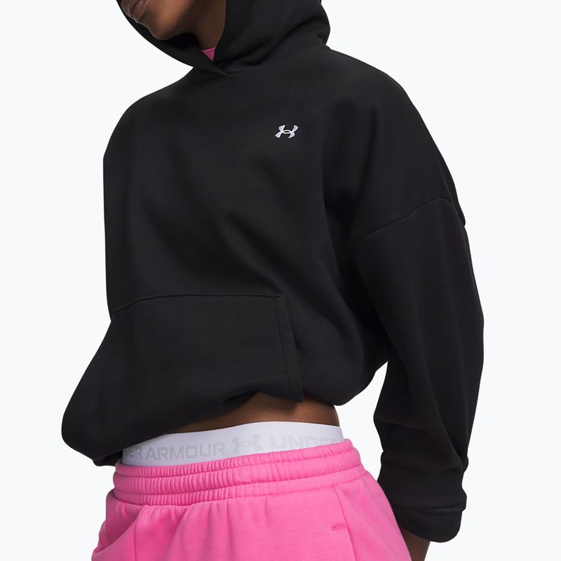 Кофта жіноча Under Armour Icon Fleece Hoodie ultimate black/white 3